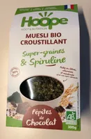 Muesli croustillant graines et spiruline chocolat