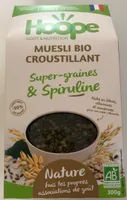Muesli croustillant super-graines & spiruline Nature