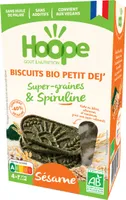 Biscuit petit-déj' bio sésame & spiruline