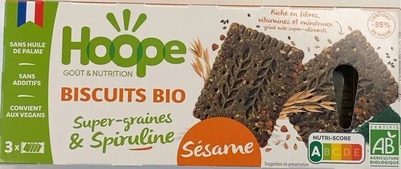 Biscuits Bio Sésame Spiruline