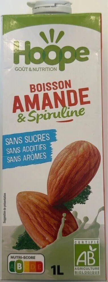 Boisson amande spiruline