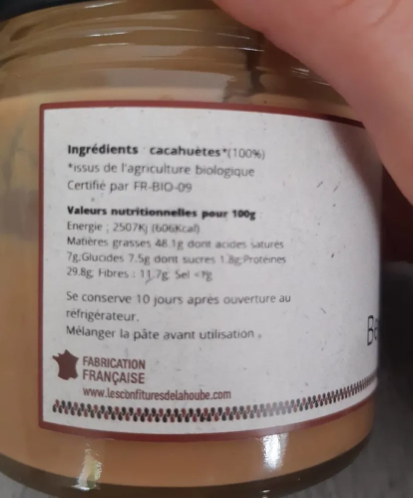 Beurre de cacahuètes