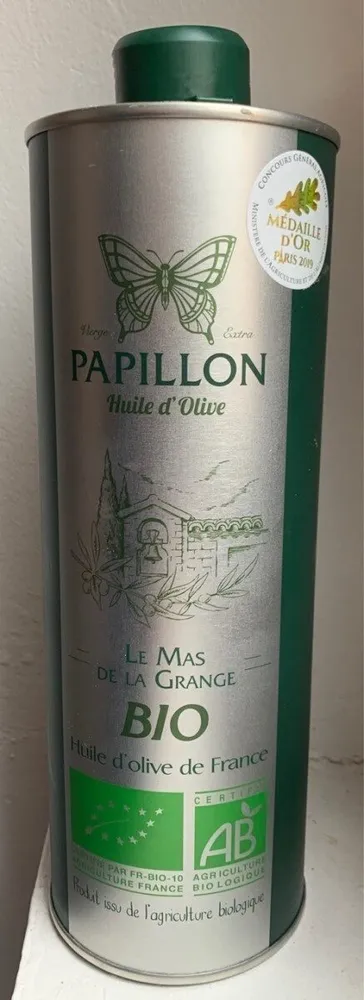 Papillon huile d'olive