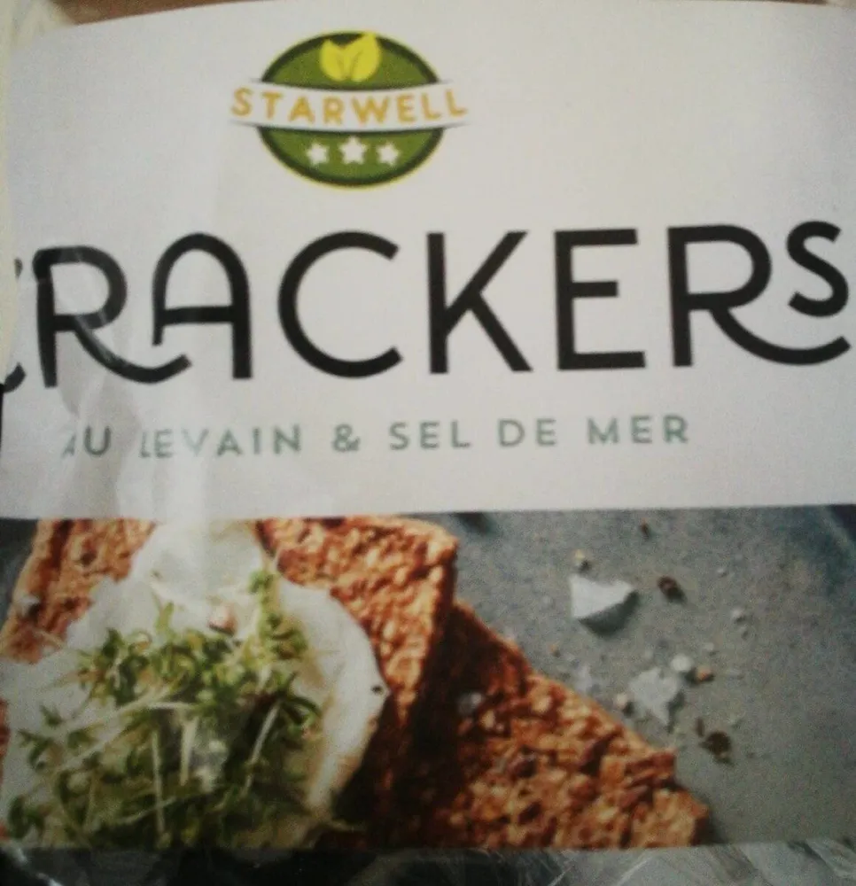 Crackers au levain et sel de mer