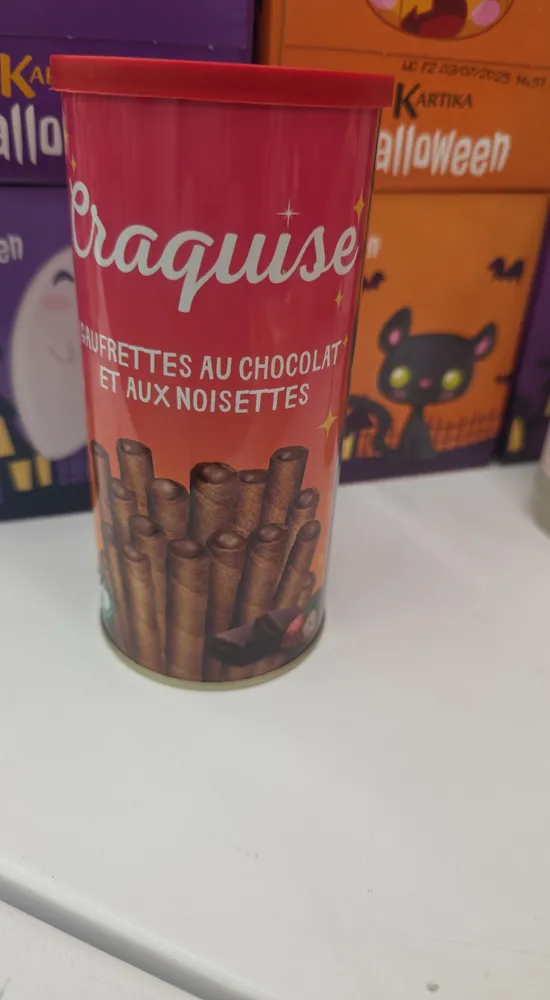 Gaufrettes au chocolat et aux noisettes