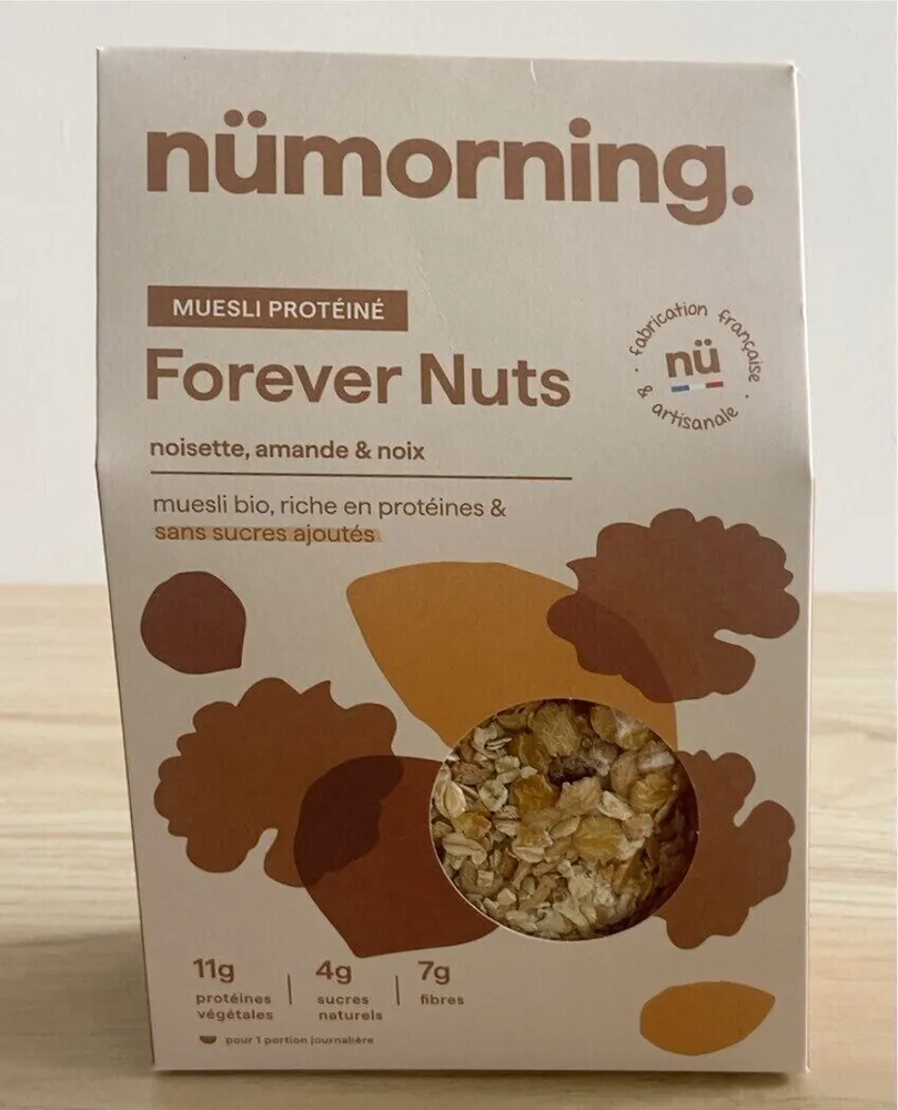Forever Nuts muesli protéiné amande, noisette, noix