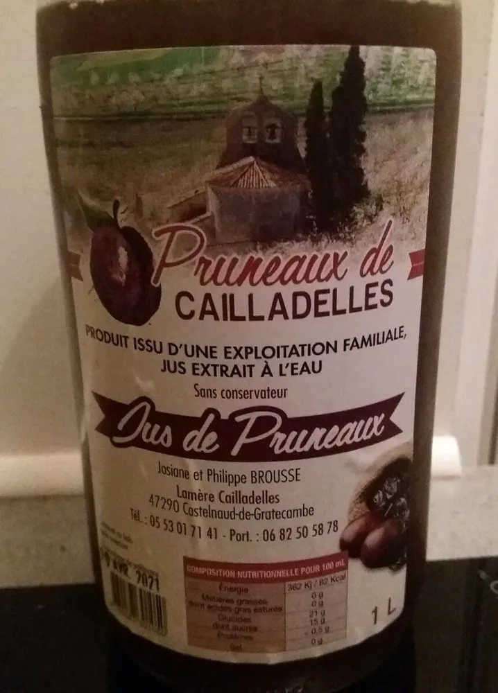 Jus de Pruneaux