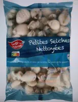 Petites seiches nettoyées