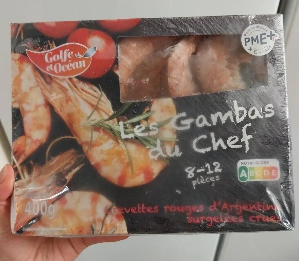 Crevettes rouges crues d'Argentine surgelées