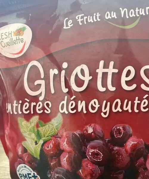 Griottes entières dénoyautées