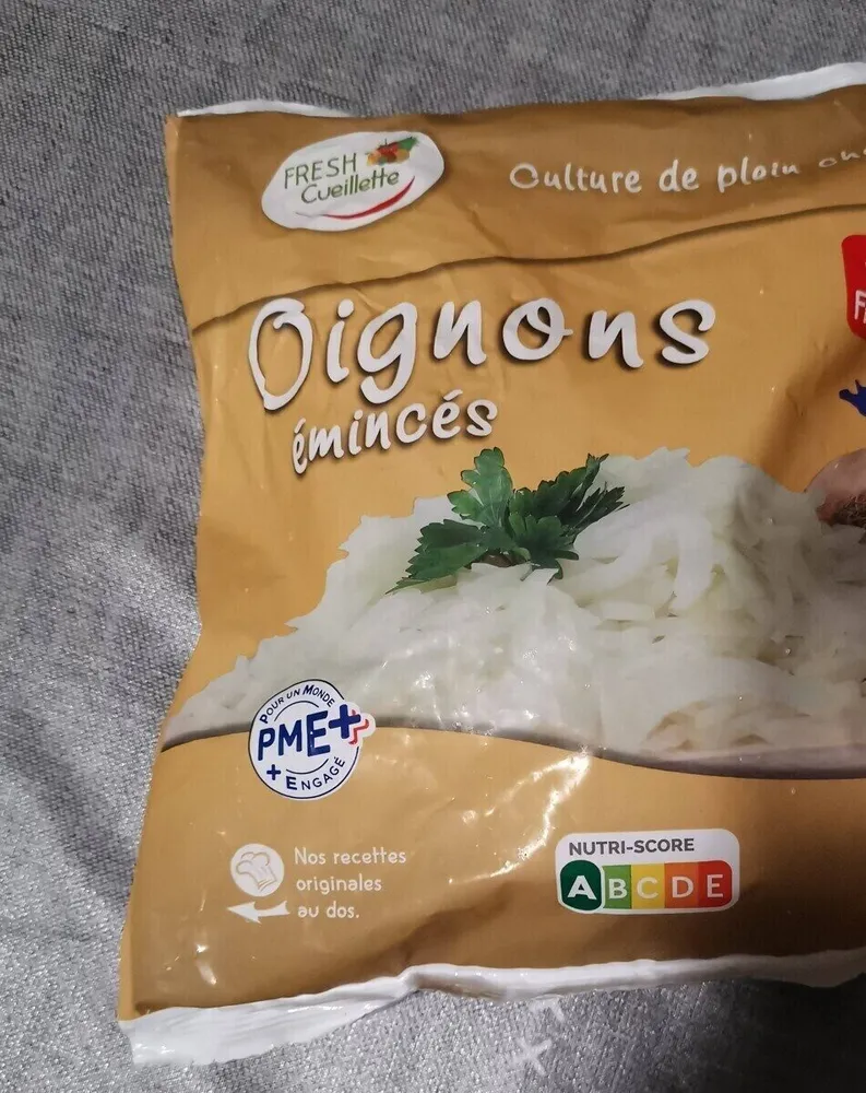 Oignons émincés