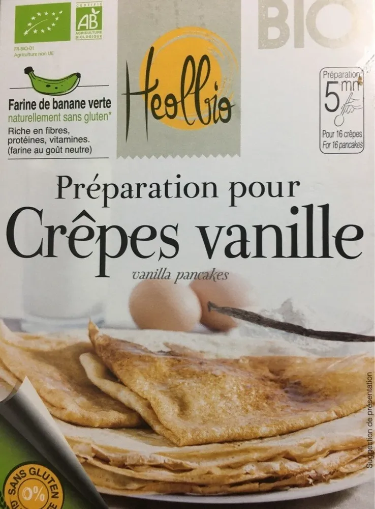 Preparation pour crepes vanille