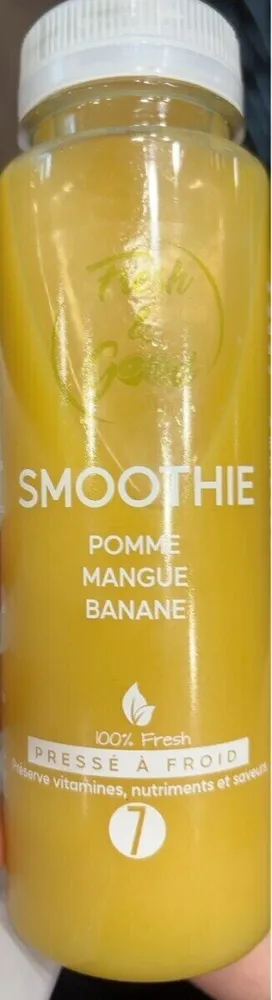 Smoothie pomme mangue banane