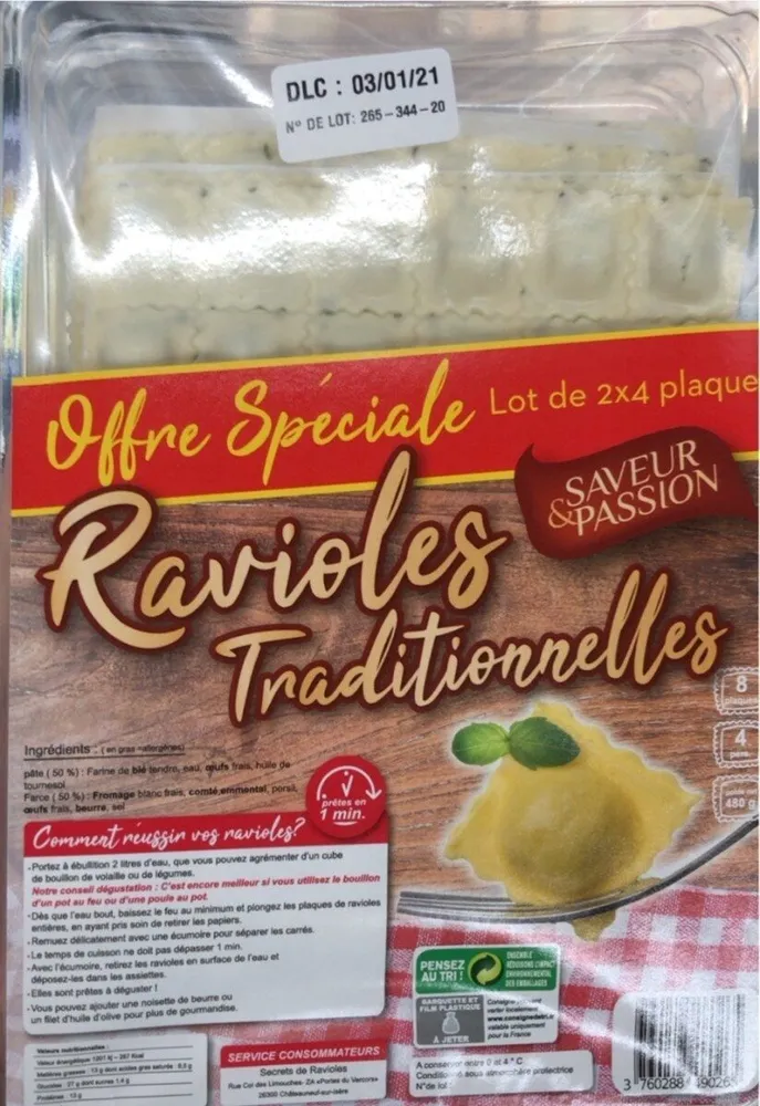 Ravioles traditionnelles