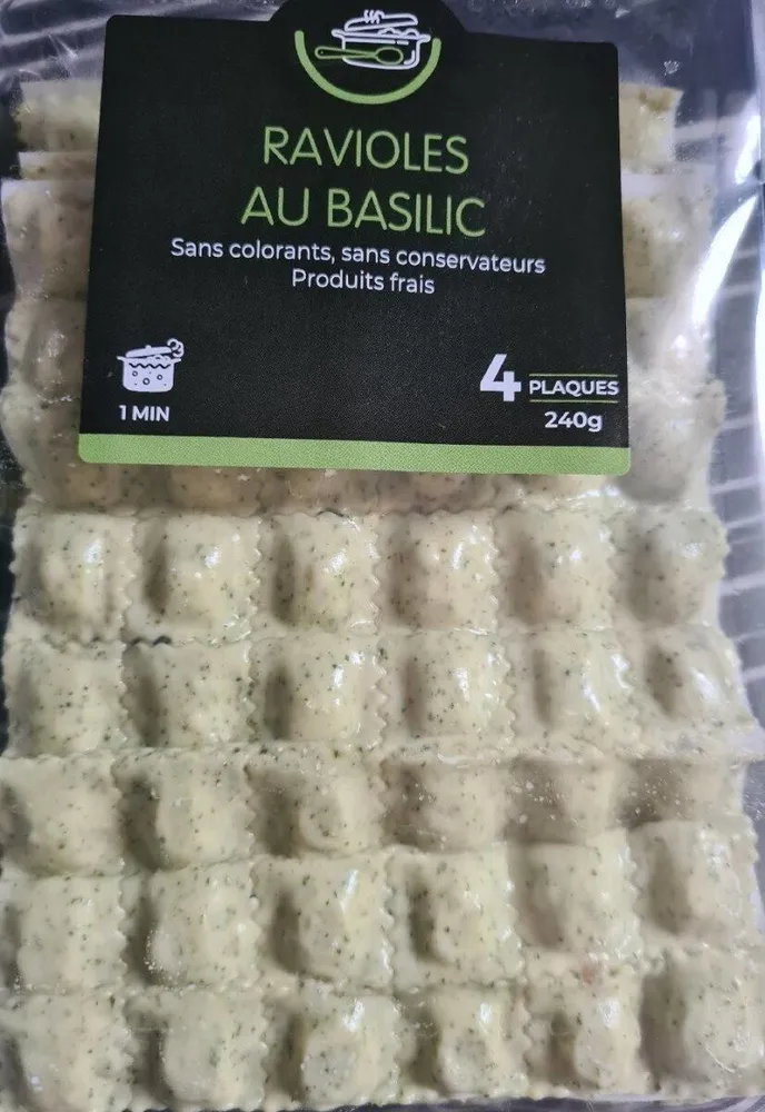 Raviolis au basilic