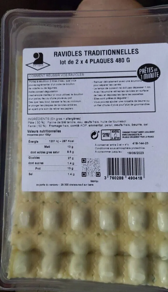 Ravioles traditionnelle