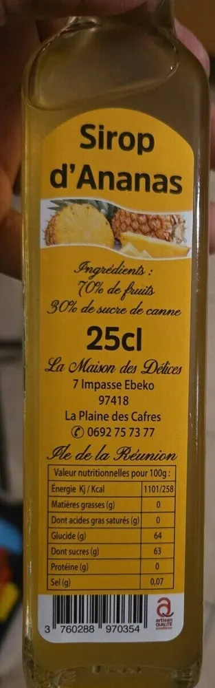 Sirop d'ananas