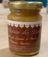 Delice de canne a sucre banane flambé