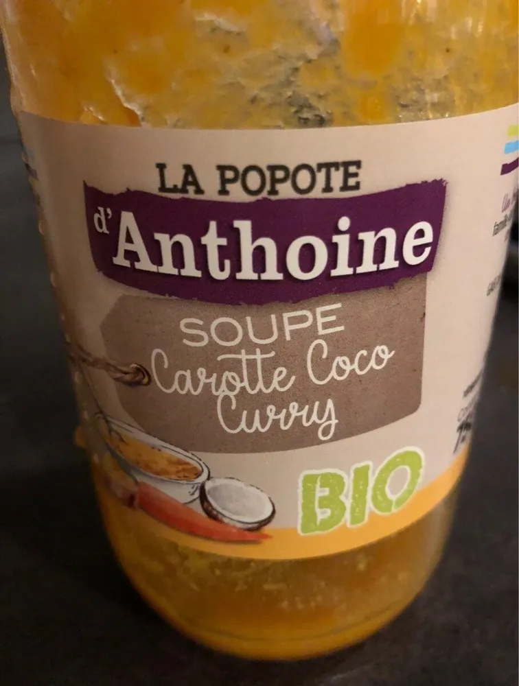 Soupe carotte coco curry
