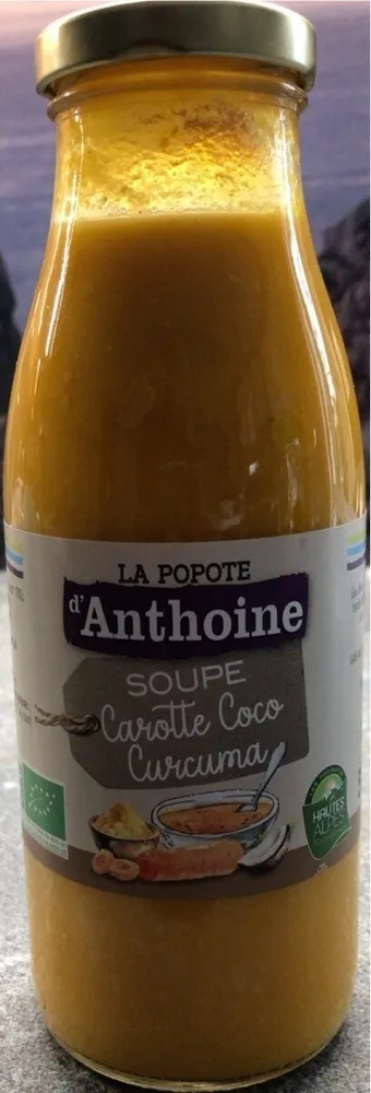 Soupe carotte coco curcuma
