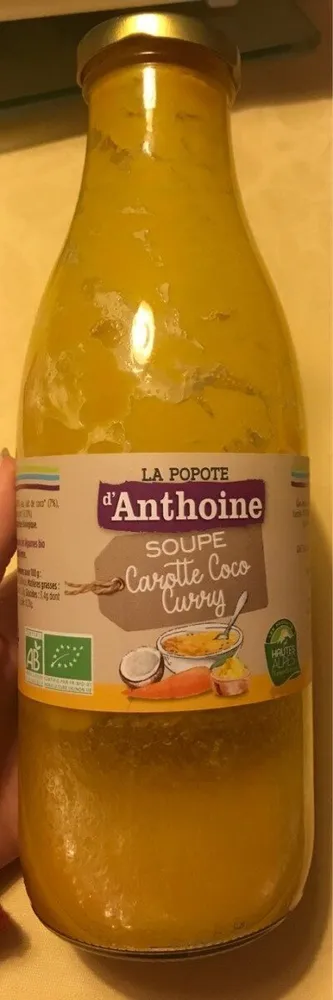 Soupe Carotte Coco Curry
