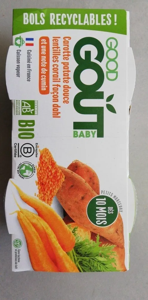 Carotte patate douce lentilles corail façon dahl