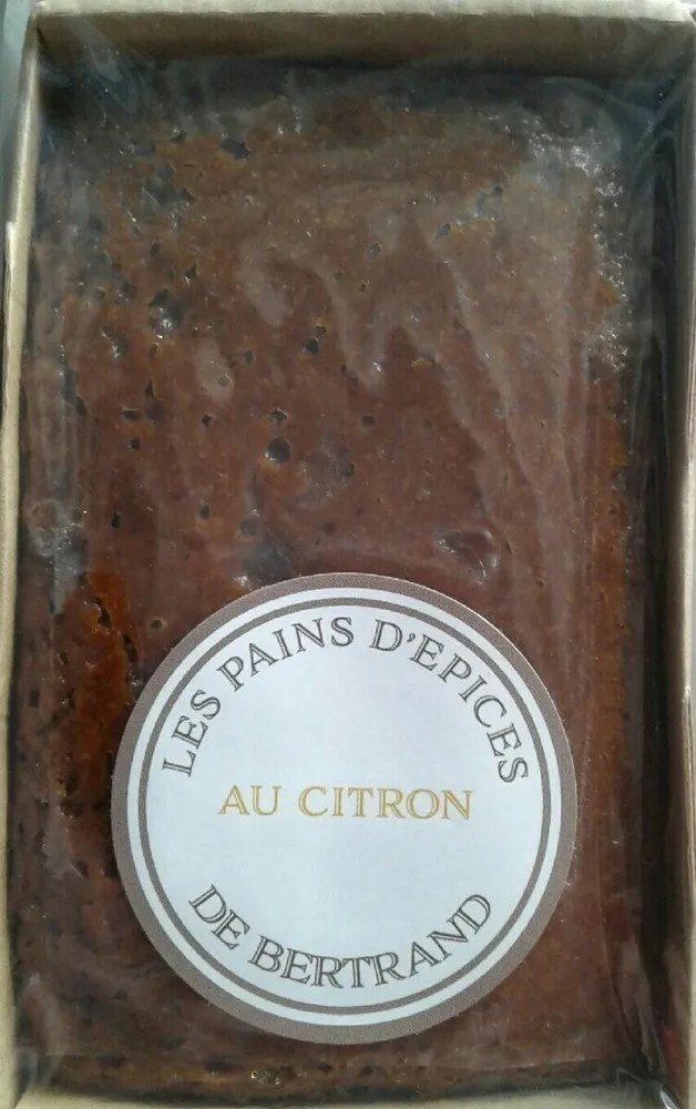 Les pains d'epices au citeon de Bertand