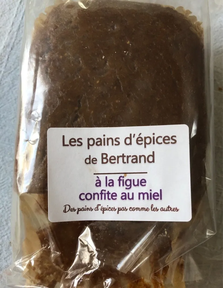 Pain d'épices à la figue confite et au miel
