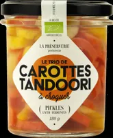 Le trio de carottes tandoori