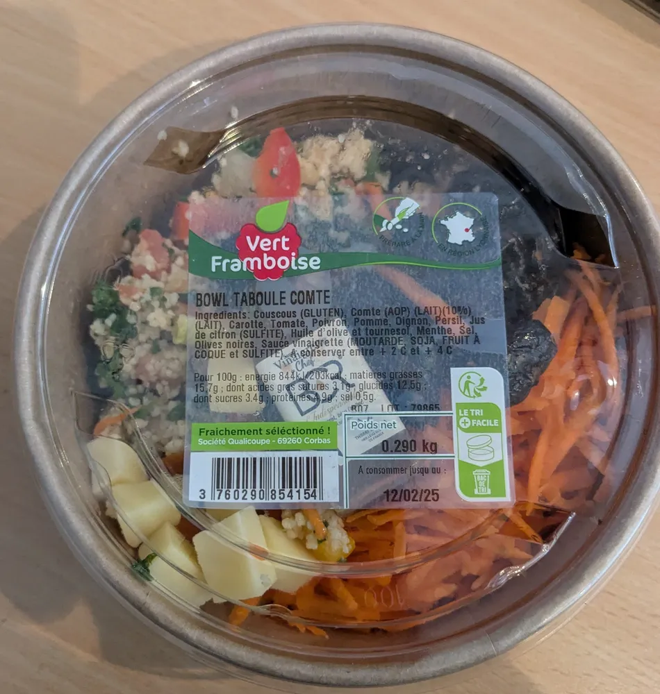 Bowl taboulé comté