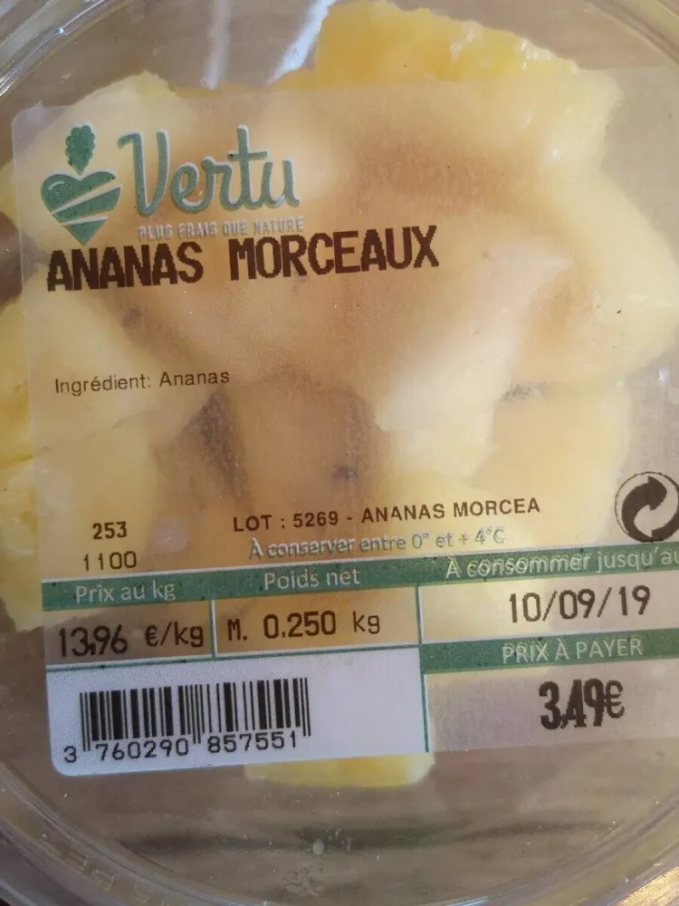 Ananas Morceaux
