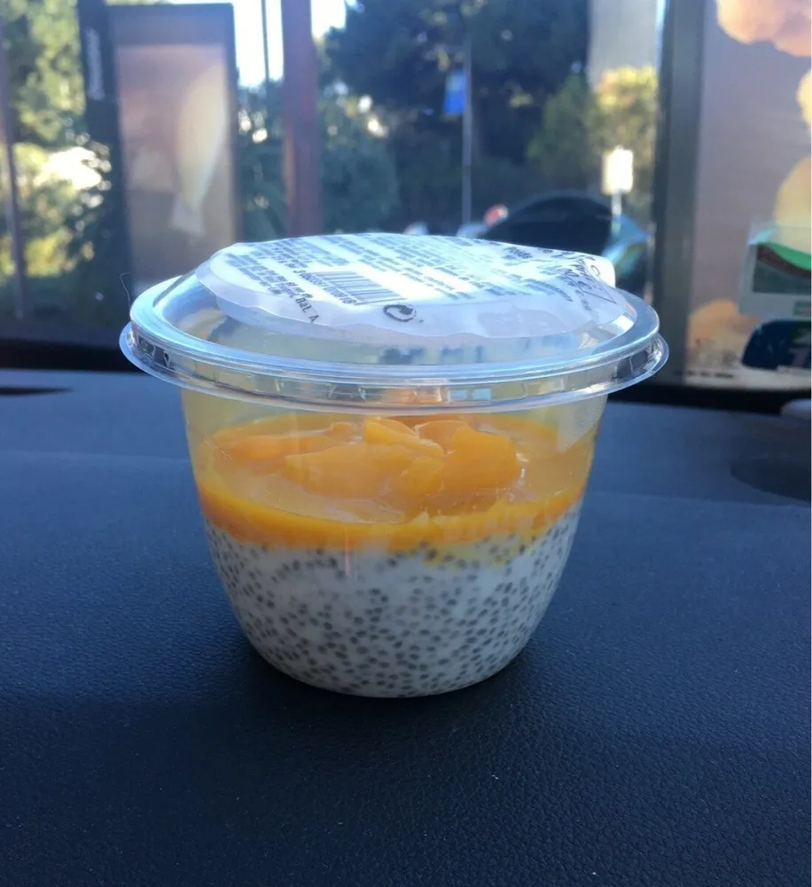 Chia Pudding lait coco amande mangue
