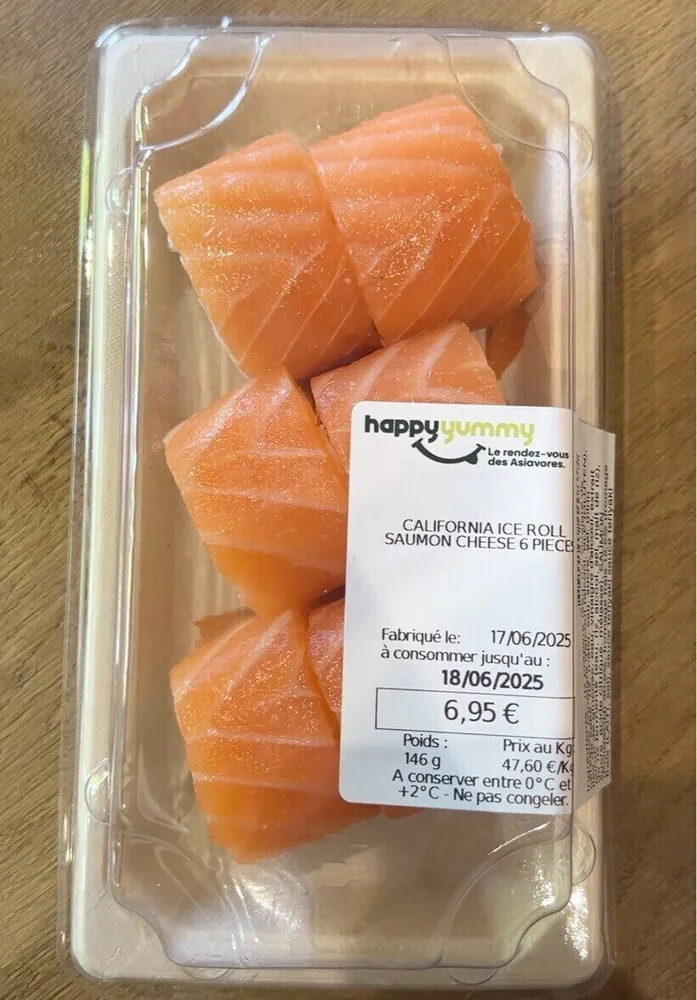 California ice roll Saumon
