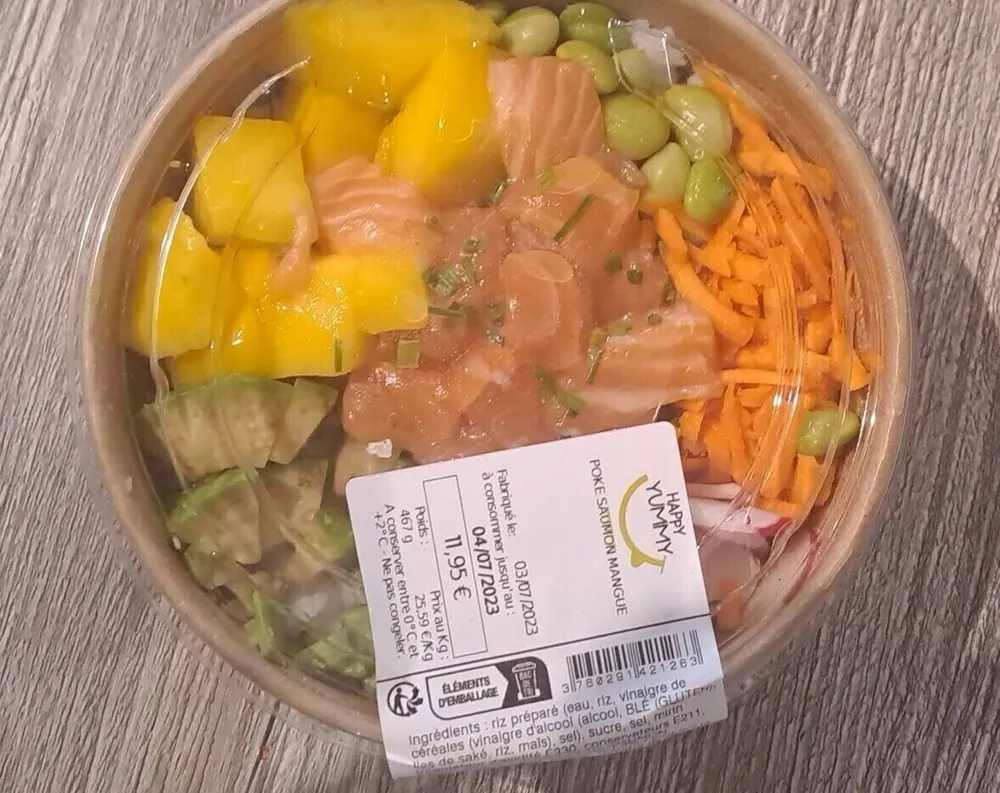 Poke saumon mangue