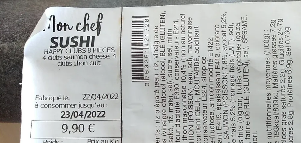 Mon chef sushi