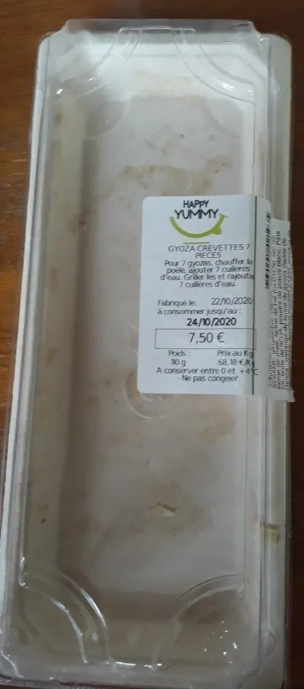 Gyoza crevettes 7 pièces