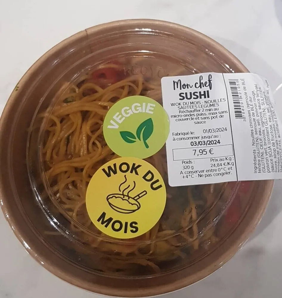 Nouilles sautées légumes