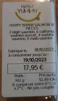 Happy super salmon 18 pièces