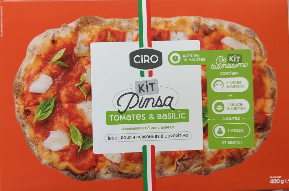 Ciro - kit pinsa, tomates basilic