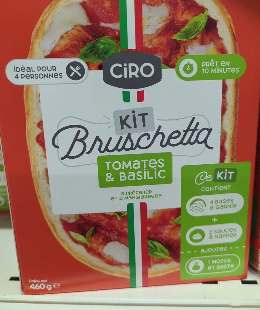 Kit bruschetta tomates basilic