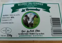 Beurre cru fermier