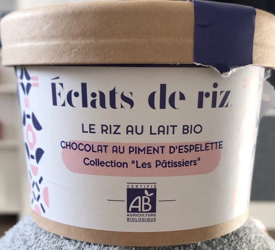 Le riz au lait bio - Chocolat au piment d’espelette