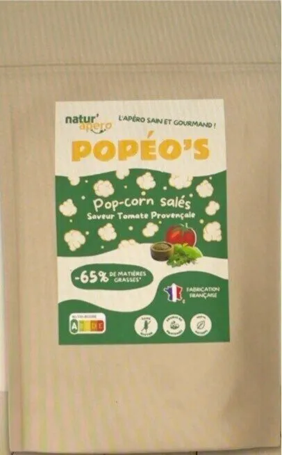 Pop-corn salés Saveur Tomate Provençale