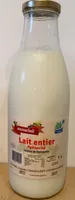 Lait entier pasteurisé