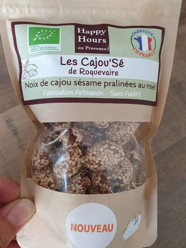 Noix de cajou sésame pralinées au miel