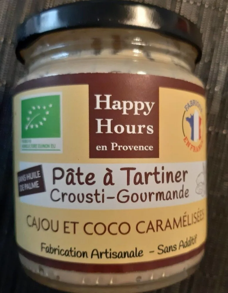 Pâte à tartiner Crousti-Gourmande cajou et coco caramélisées