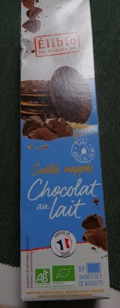 Sablés nappés chocolat au lait
