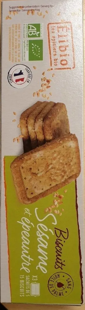 Biscuits sésame et épeautre
