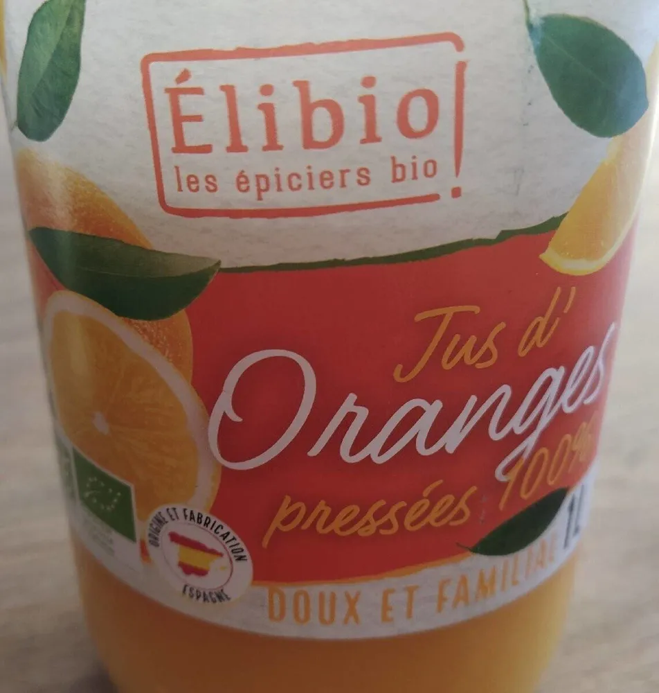 Jus d'oranges pressées 100%