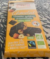 Chocolat Noisettes entières caramélisées Noir 72%